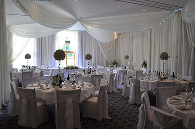 White themed wedding at Bowood House Hotel